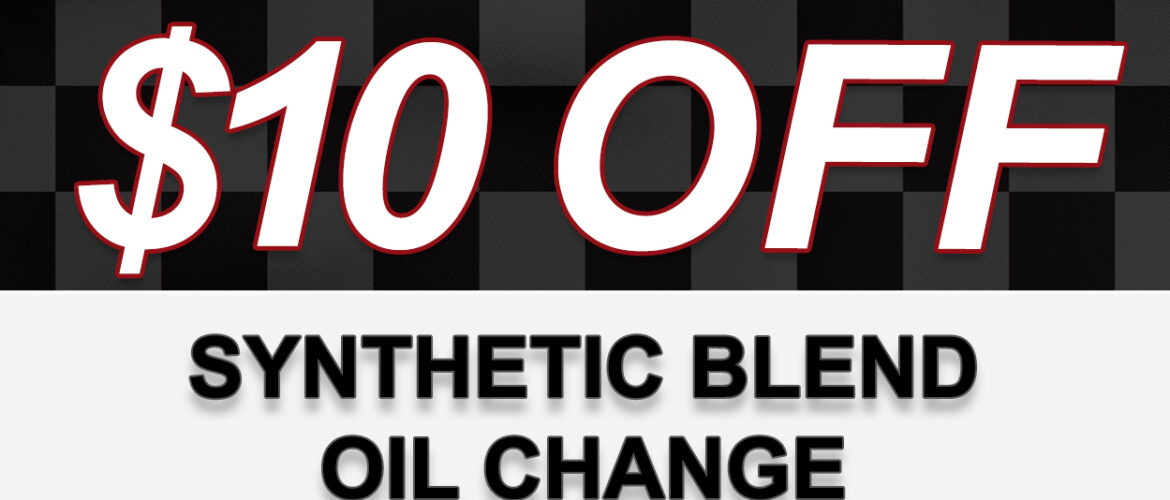 $10 Off Synthetic Blend Oil Change